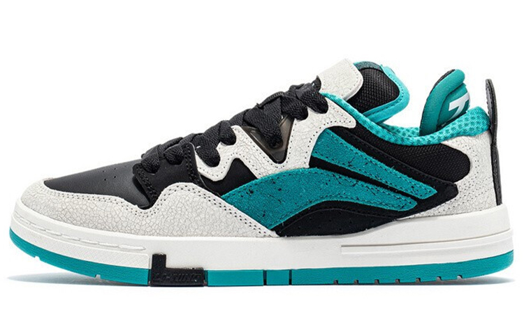 

LiNing Pro Slip Resistant, Abrasion Resistant, легкие низкие кроссовки для скейтбординга мужские темный изумрудно-зеленый