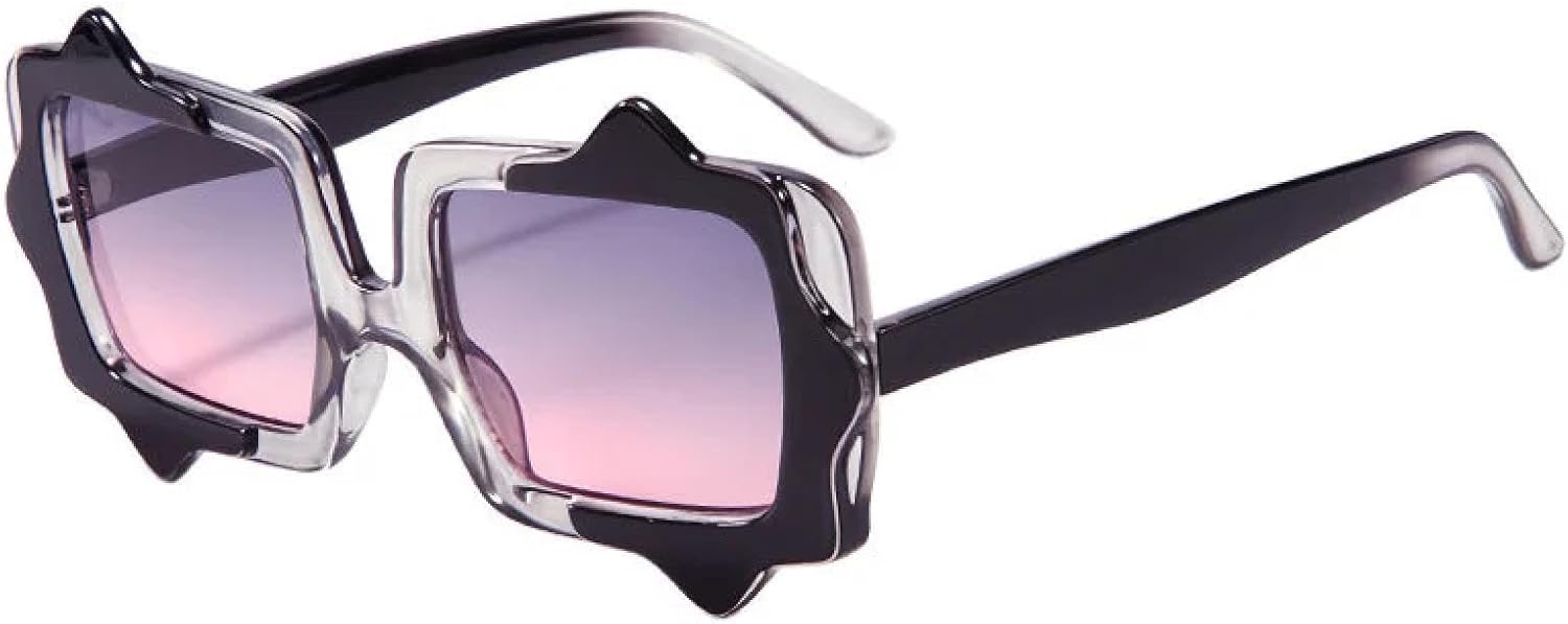 

Солнцезащитные очки конфетных цветов для мужчин и женщин, модные солнцезащитные очки с градиентной защитой от УФ-излучения UV400, стильные для активного отдыха на природе VVTWSSW, Purplepink