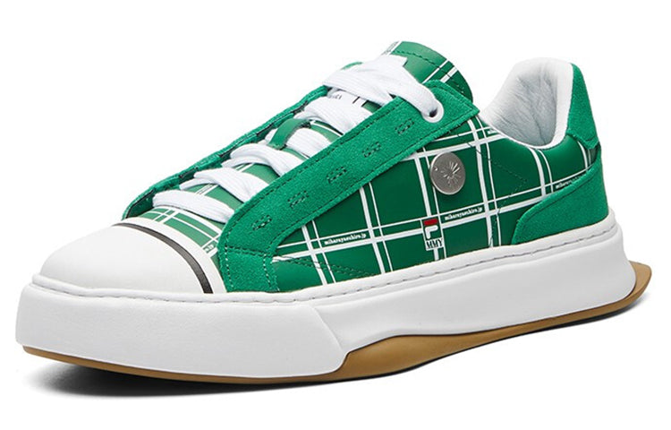 Кеды (WMNS) Fila Fusion Canvas Shoes 'Amazon Green', зеленый — фото 2