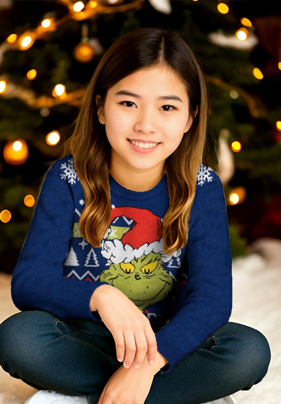 

Джемпер United Labels THE GRINCH WEIHNACHTS MERRY WINTER UGLY, Blau/Blue