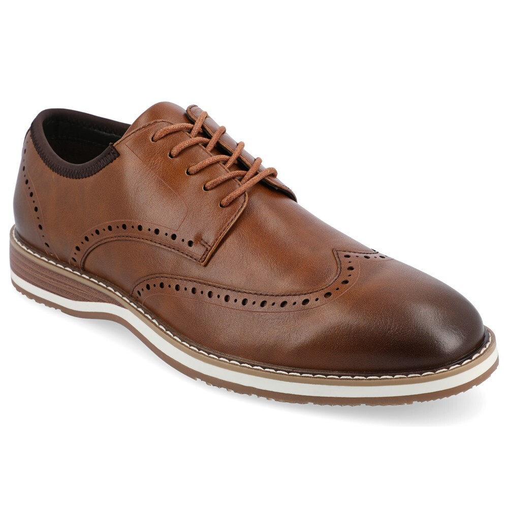 

Мужские оксфорды Ozzy Wing Tip Vance Co., цвет cognac synthetic
