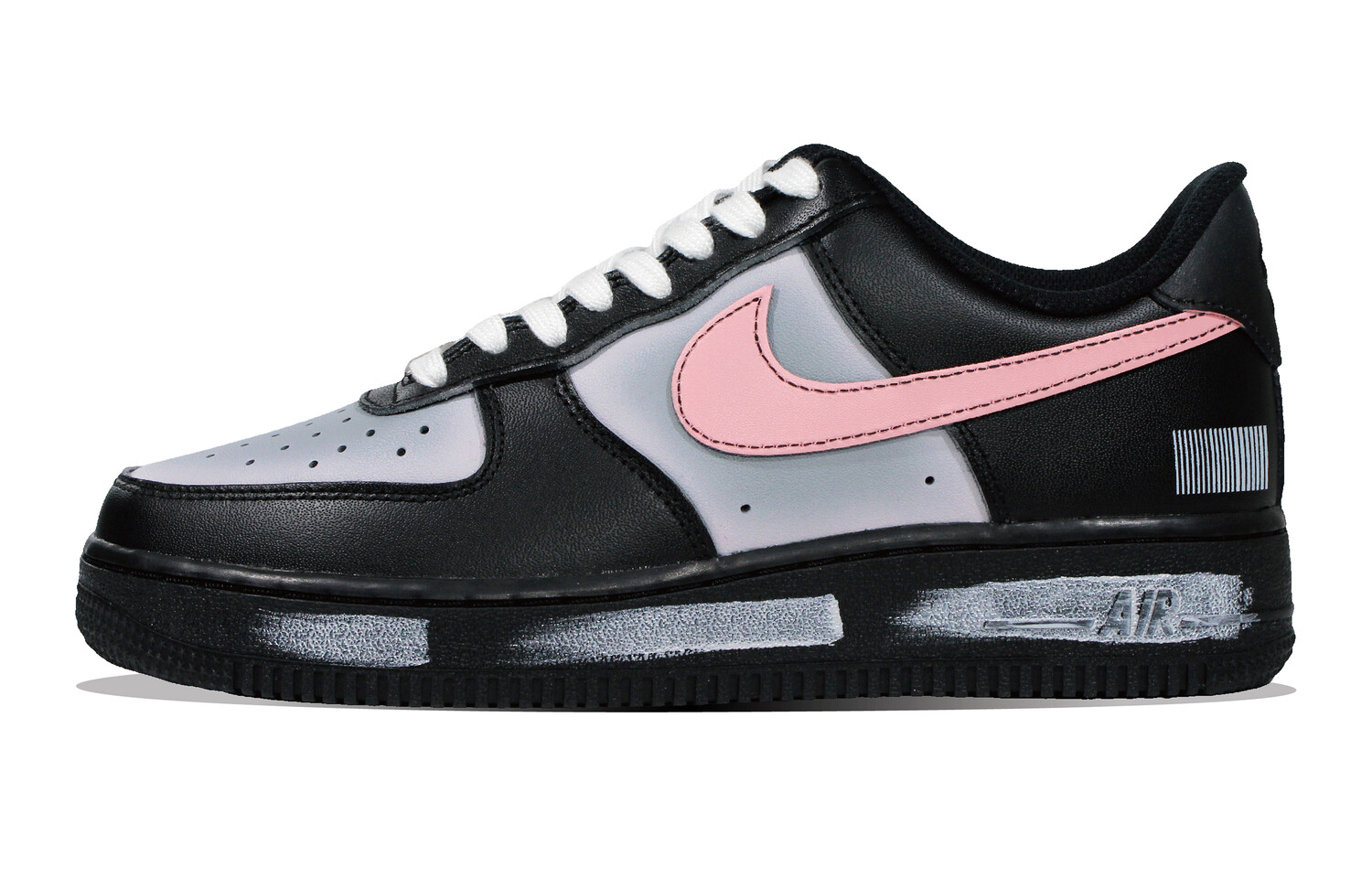 

Кроссовки Nike Air Force 1 Skateboarding Shoes Unisex Low-top Pink/Grey, черный/серый