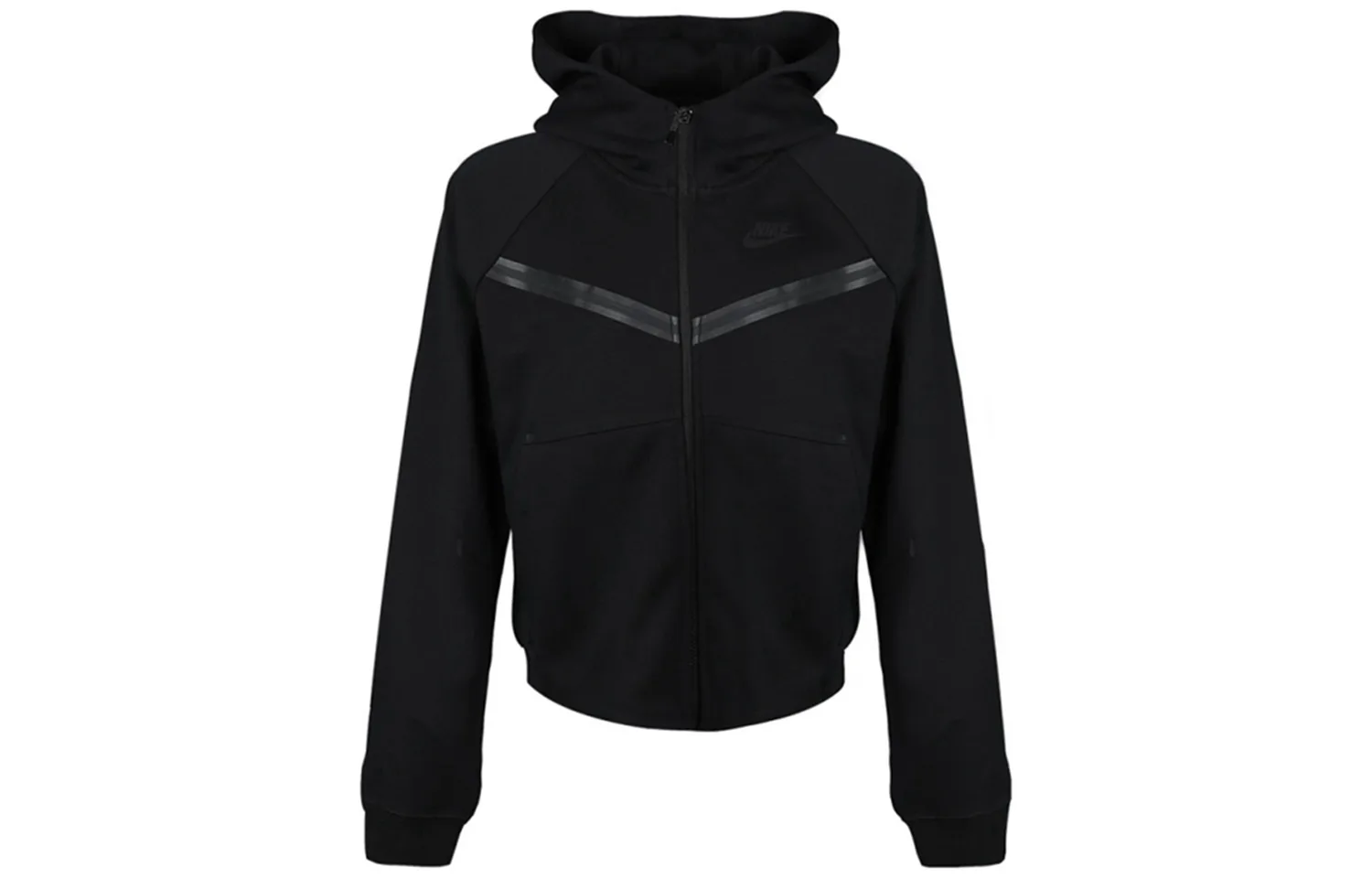 Nike Куртка с капюшоном Sportswear Tech Fleece Windrunner на молнии черная