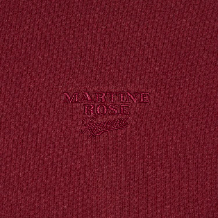 Толстовка Supreme x Martine Rose Towel Zip Up Hooded Sweatshirt, Cardinal — фото 3