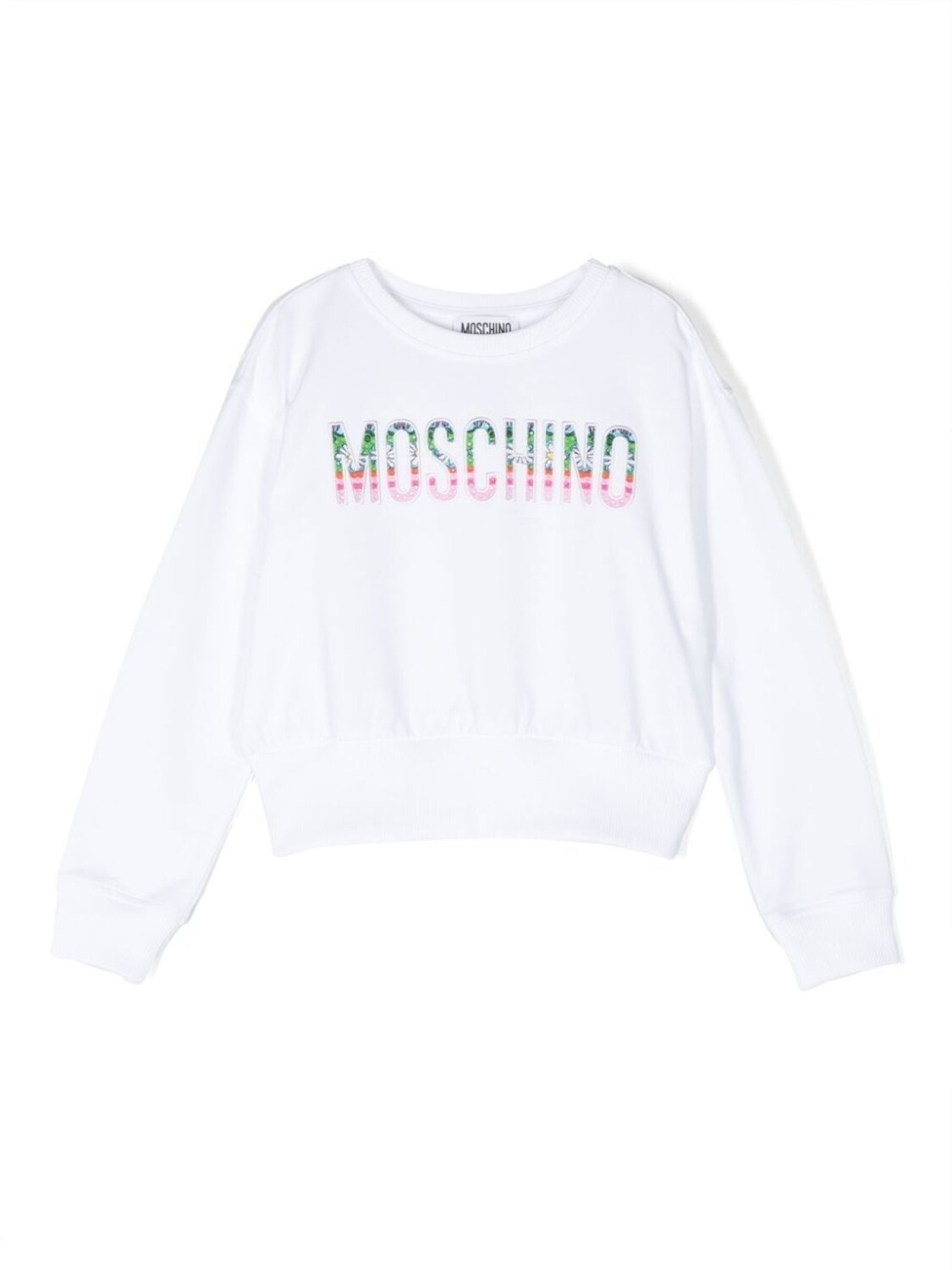 

Moschino Kids толстовка с логотипом, белый
