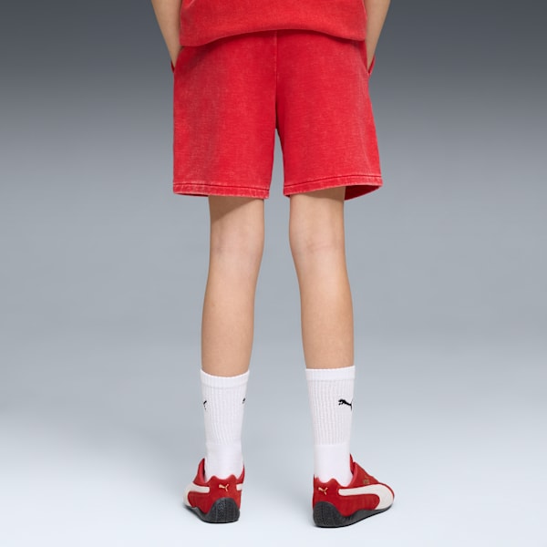 Шорты для автоспорта для больших детей Scuderia Ferrari Sportswear Puma, красный — фото 2