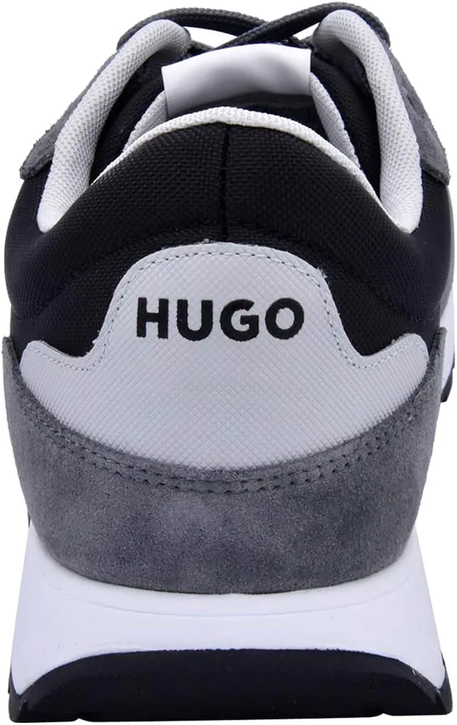 Мужские кроссовки Hugo Mens Icelin из смешанных материалов, серый/черный — фото 4