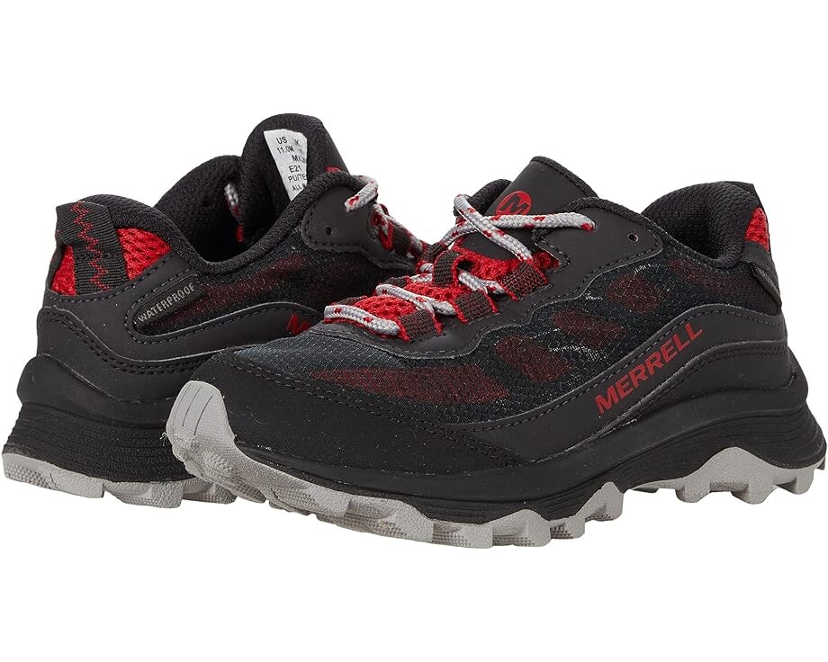 

Кроссовки Merrell Moab Speed Low Waterproof, цвет Grey/Black/Red