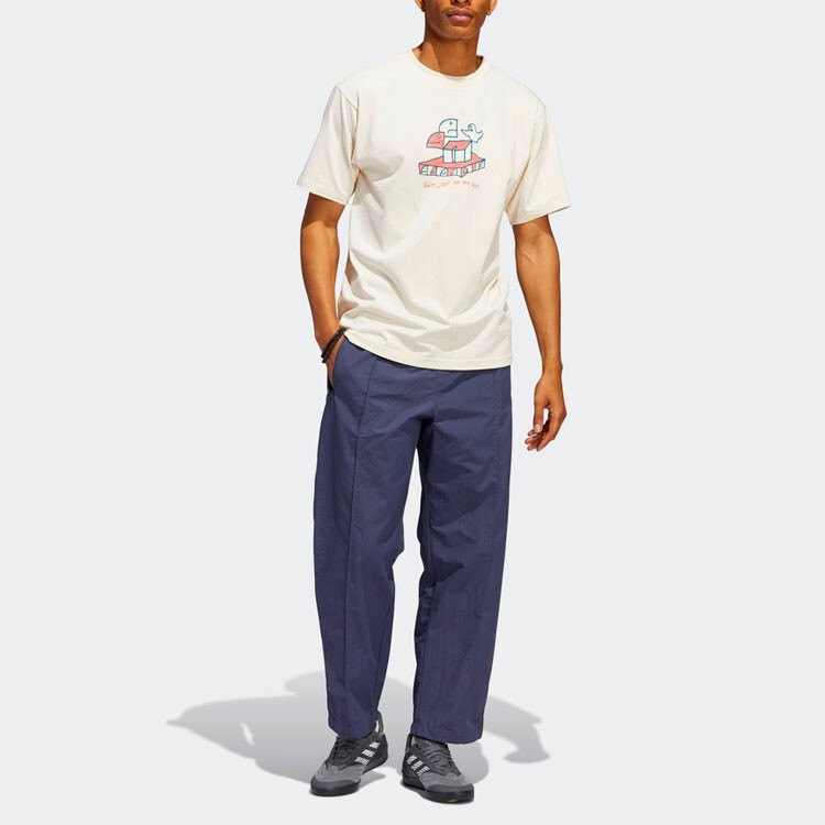 Футболка унисекс серая/белая Adidas Originals, серый — фото 2