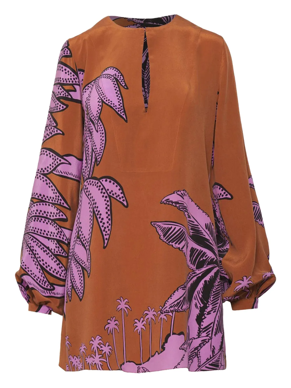 

Туника с графичным принтом Johanna Ortiz, коричневый