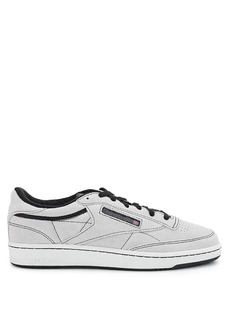 Кроссовки мужские, винтажные, Club C 85, Reebok, черный