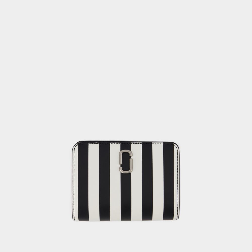 

Мини-Компактный кожаный кошелек Marc Jacobs, черный