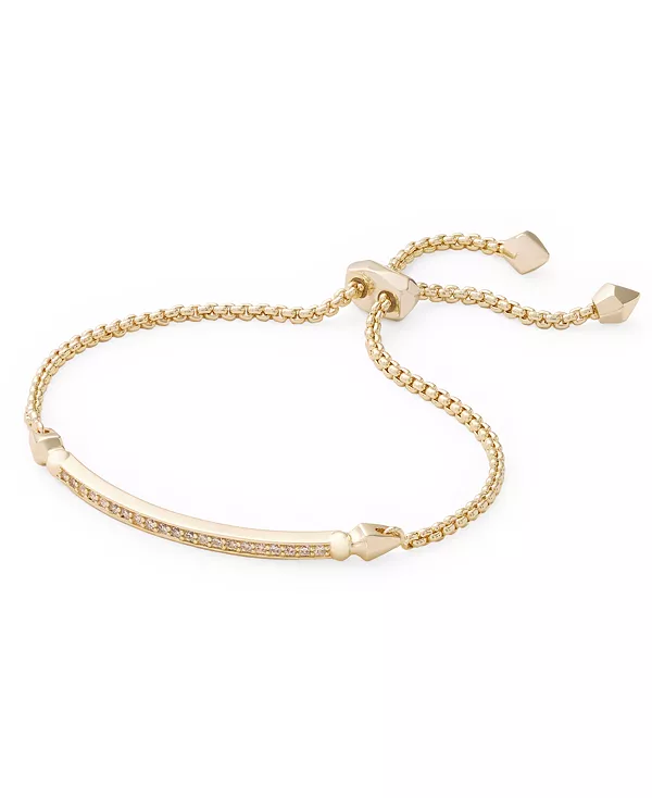 

Браслет-Слайдер с паве-барами Kendra Scott, gold