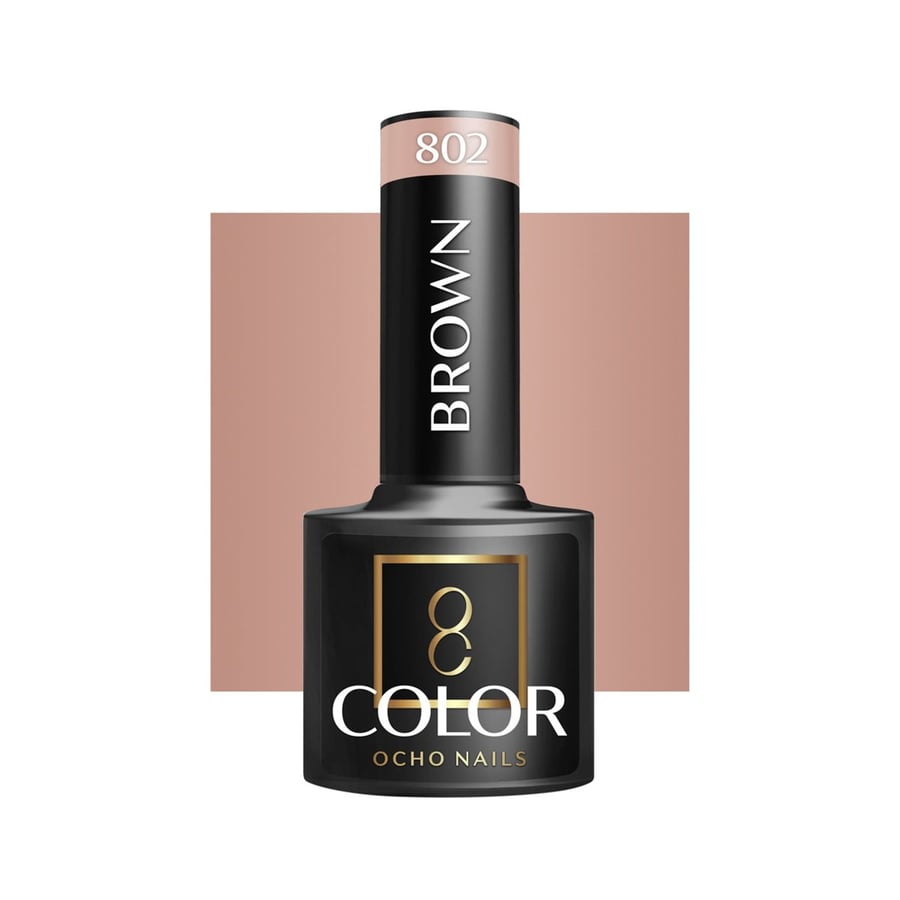 

OCHO NAILS Гибридный лак для ногтей коричневый 802 -5 г Active Shop