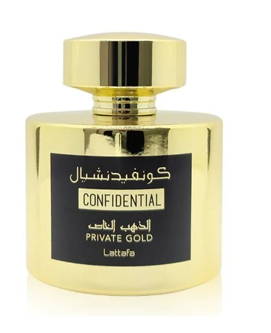 

Парфюмированная вода унисекс, 100 мл Lattafa, Confidential Gold