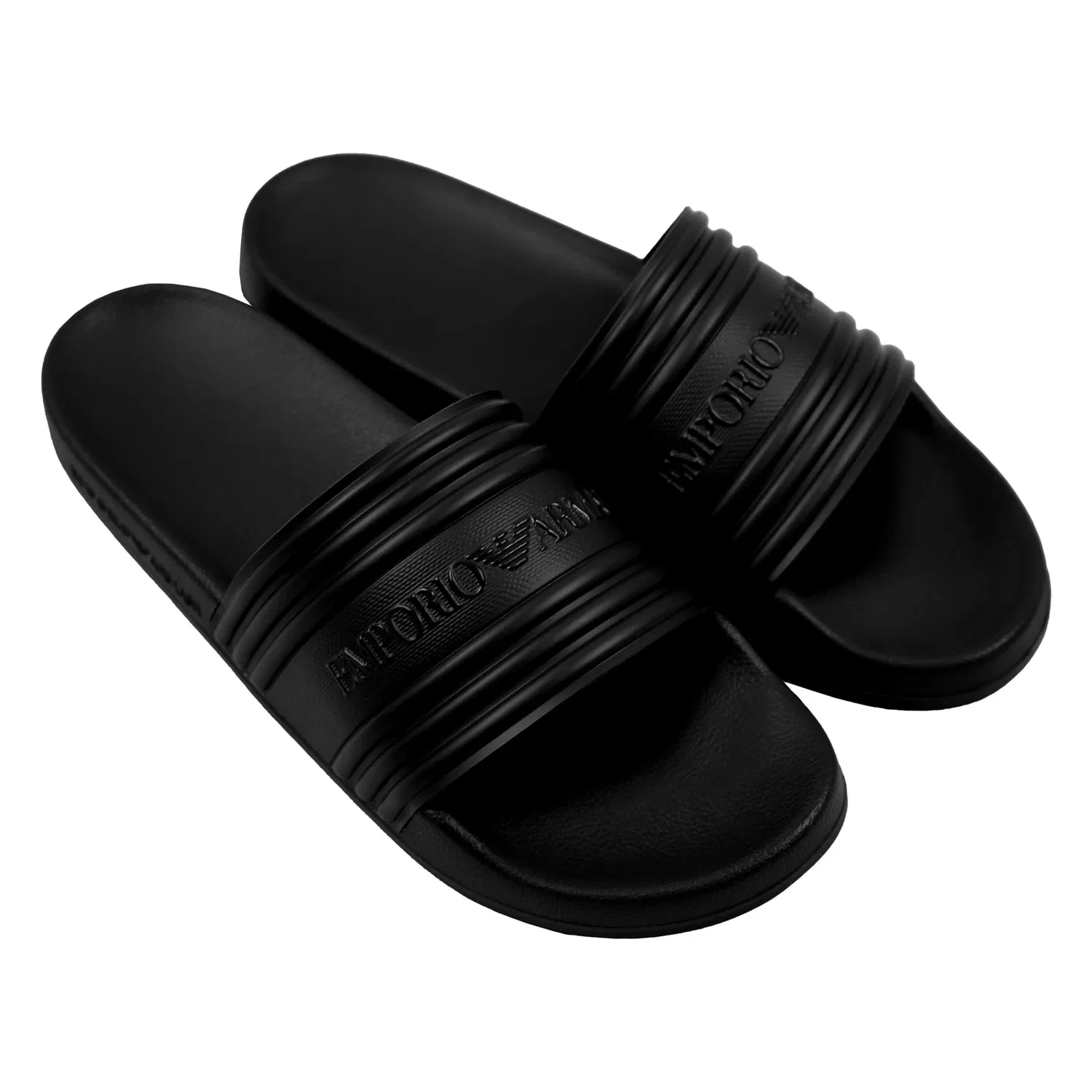 Тапочки для бассейна Emporio Armani, черный