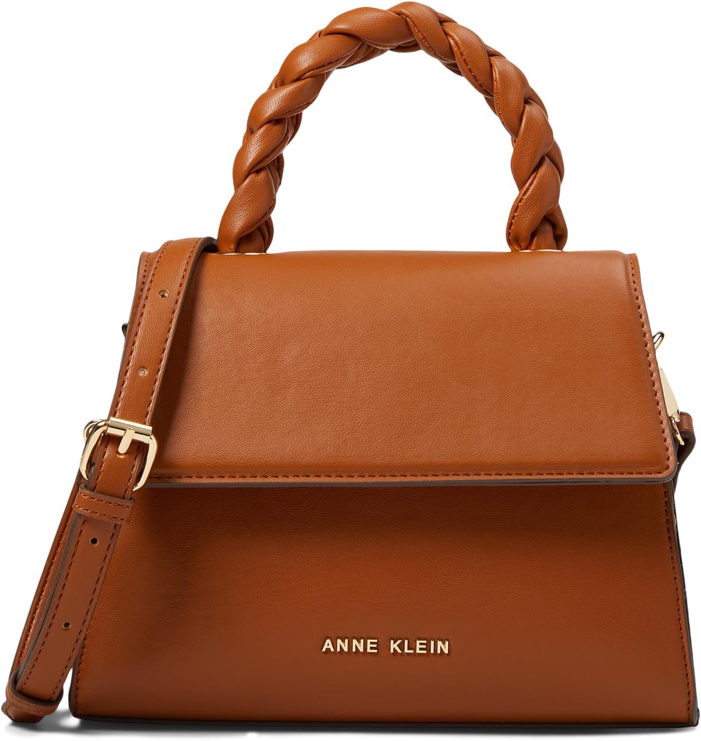 

Сумка Anne Klein Braided Top-Handle Satchel, цвет Saddle