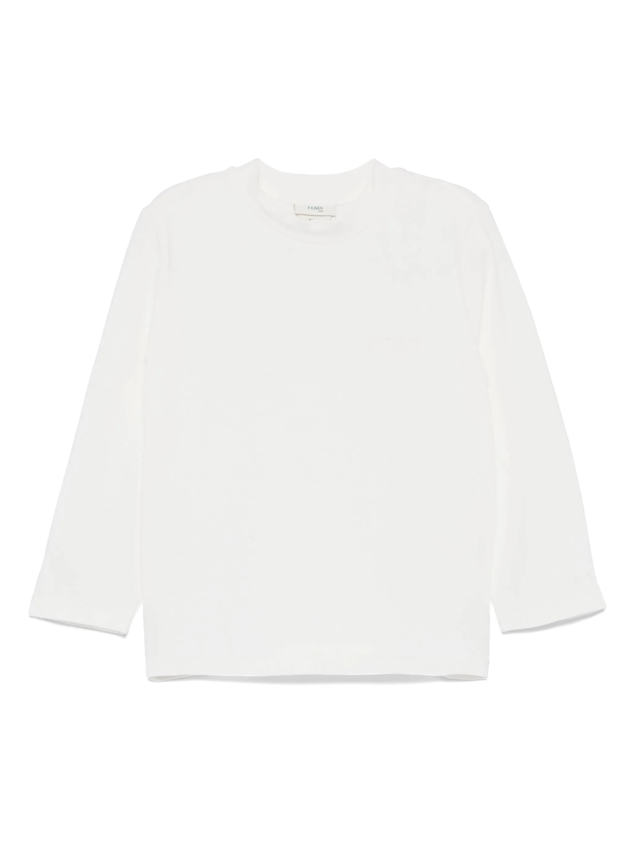 

Футболка с длинными рукавами Fendi Kids, белый