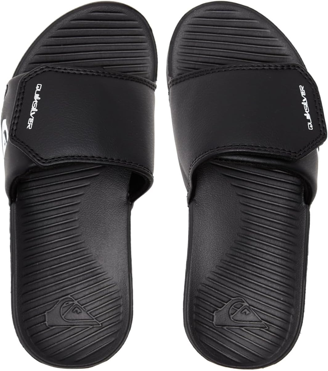 Мужские шлепанцы Quiksilver Bright Coast Adjust Slide, белый/черный — фото 4