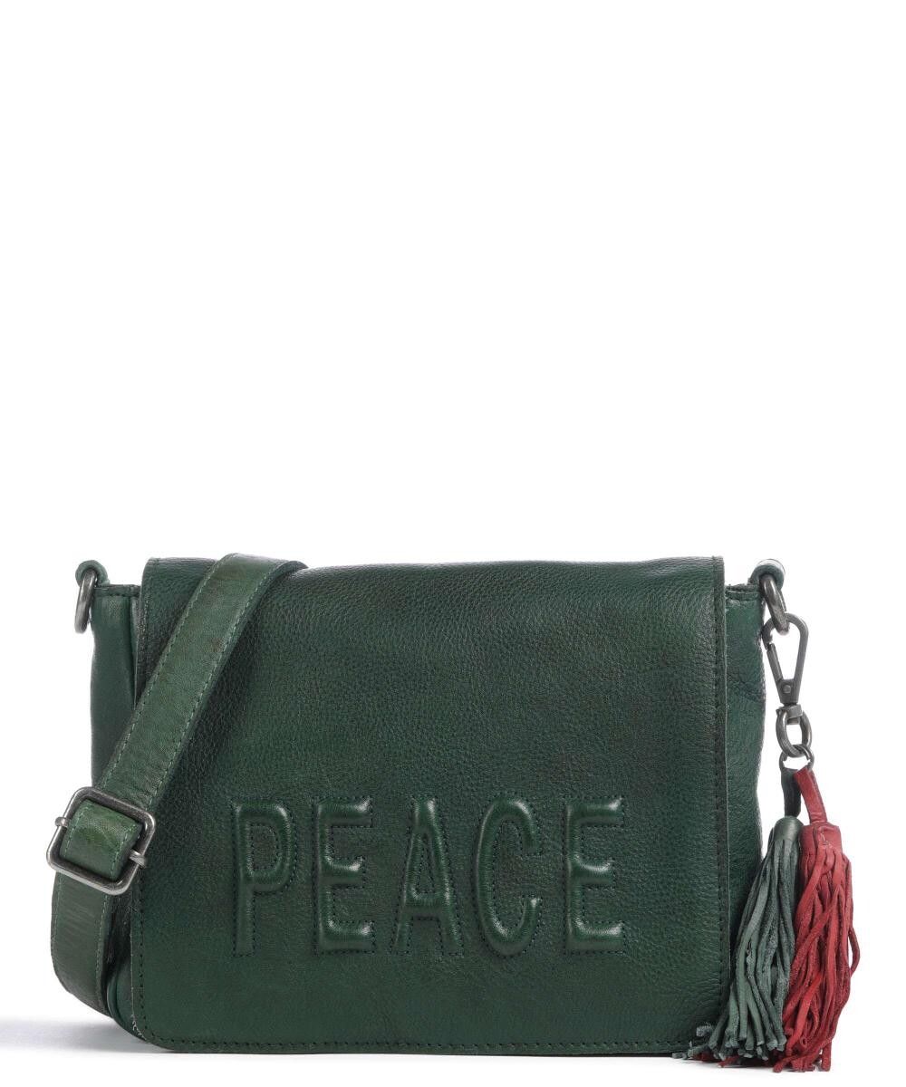 

Сумка через плечо Reconciliation Road 3 из зернистой яловой кожи Taschendieb Wien, зеленый