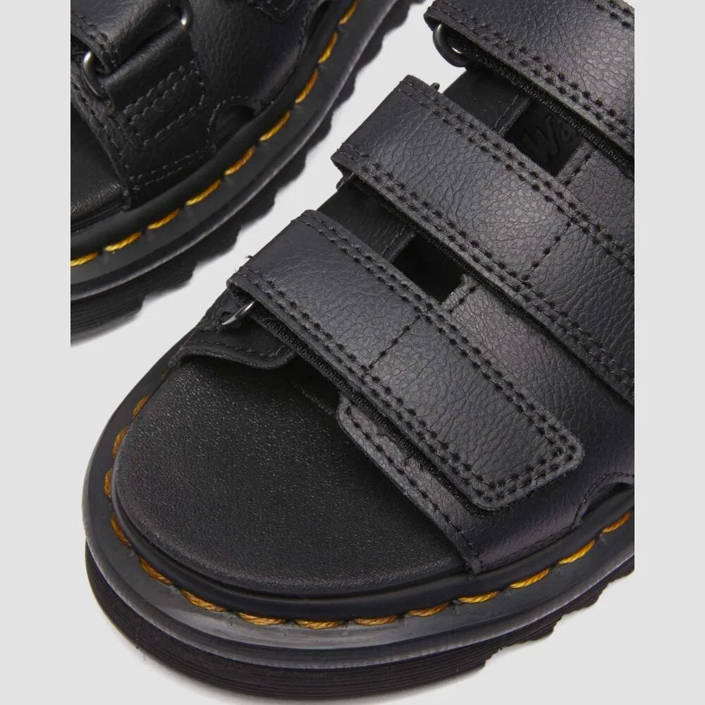 Мужские чёрные слайды Rain от Dr. Martens — фото 3