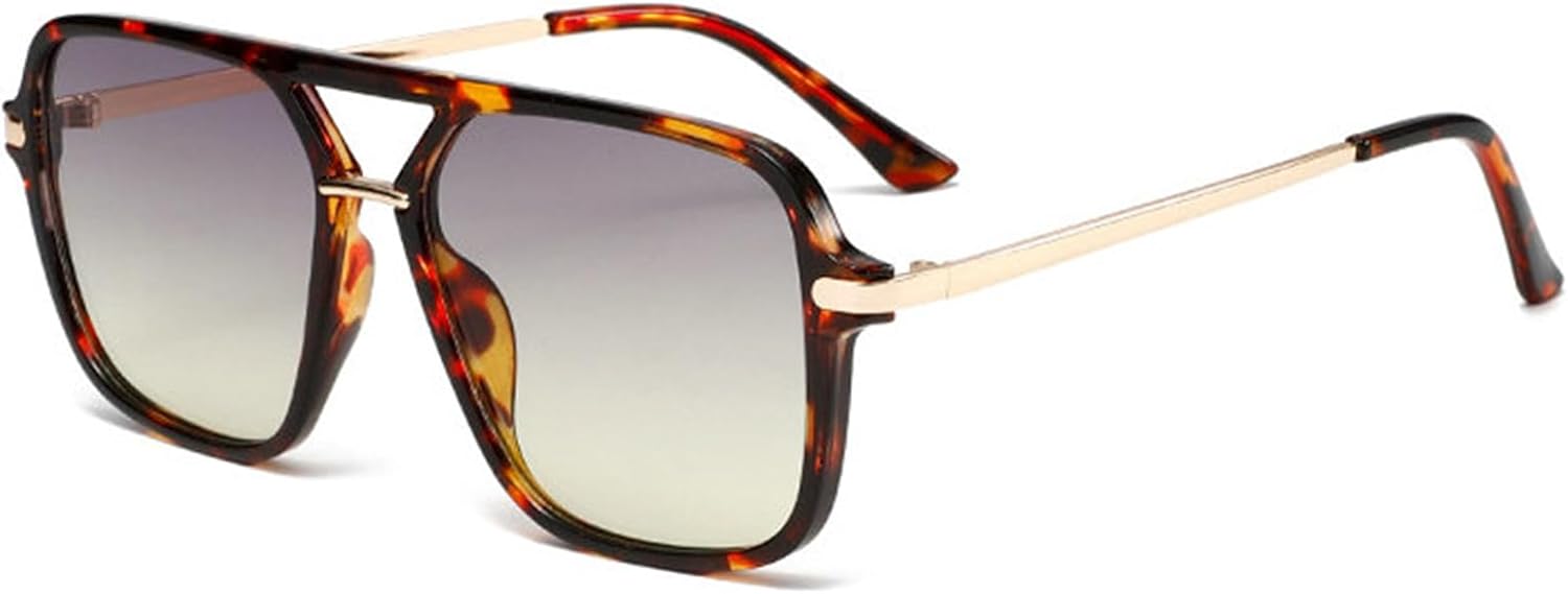 

Солнцезащитные очки Willochra Retro Square Pilot для женщин и мужчин, в стиле 70-х, классические, черные, с градиентным переходом цвета, защита от ультрафиолета UV400, C5