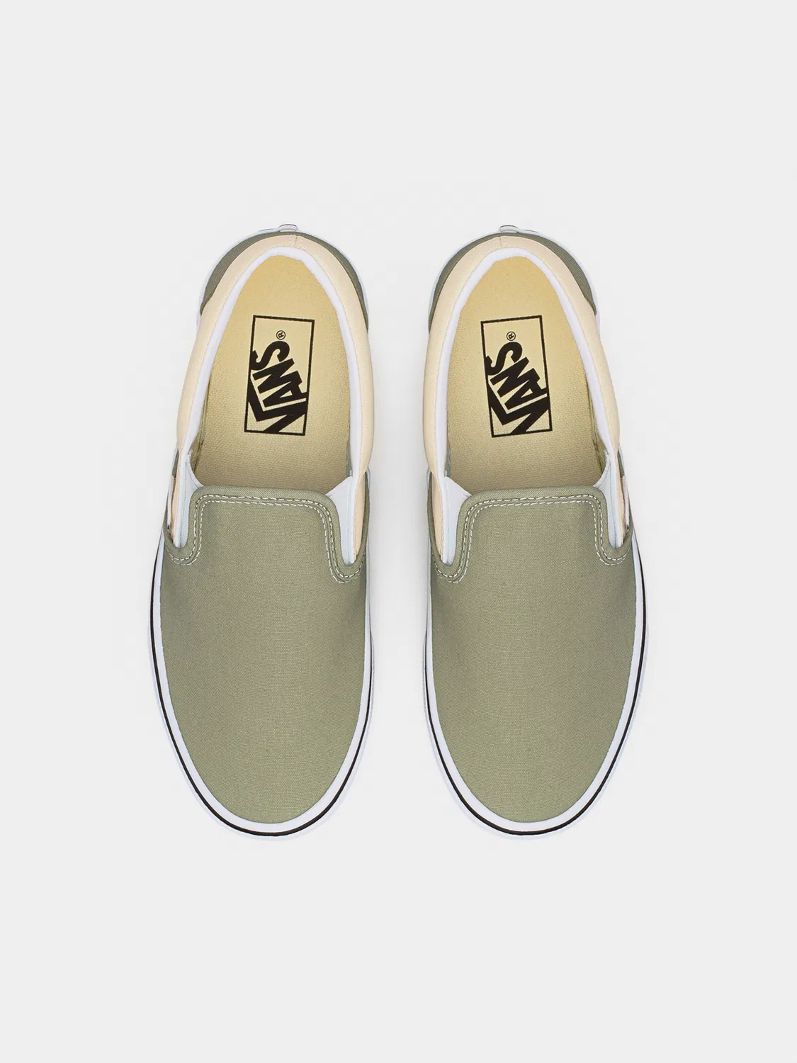 Слипоны 'CLASSIC' Vans, Pastel Green — фото 3