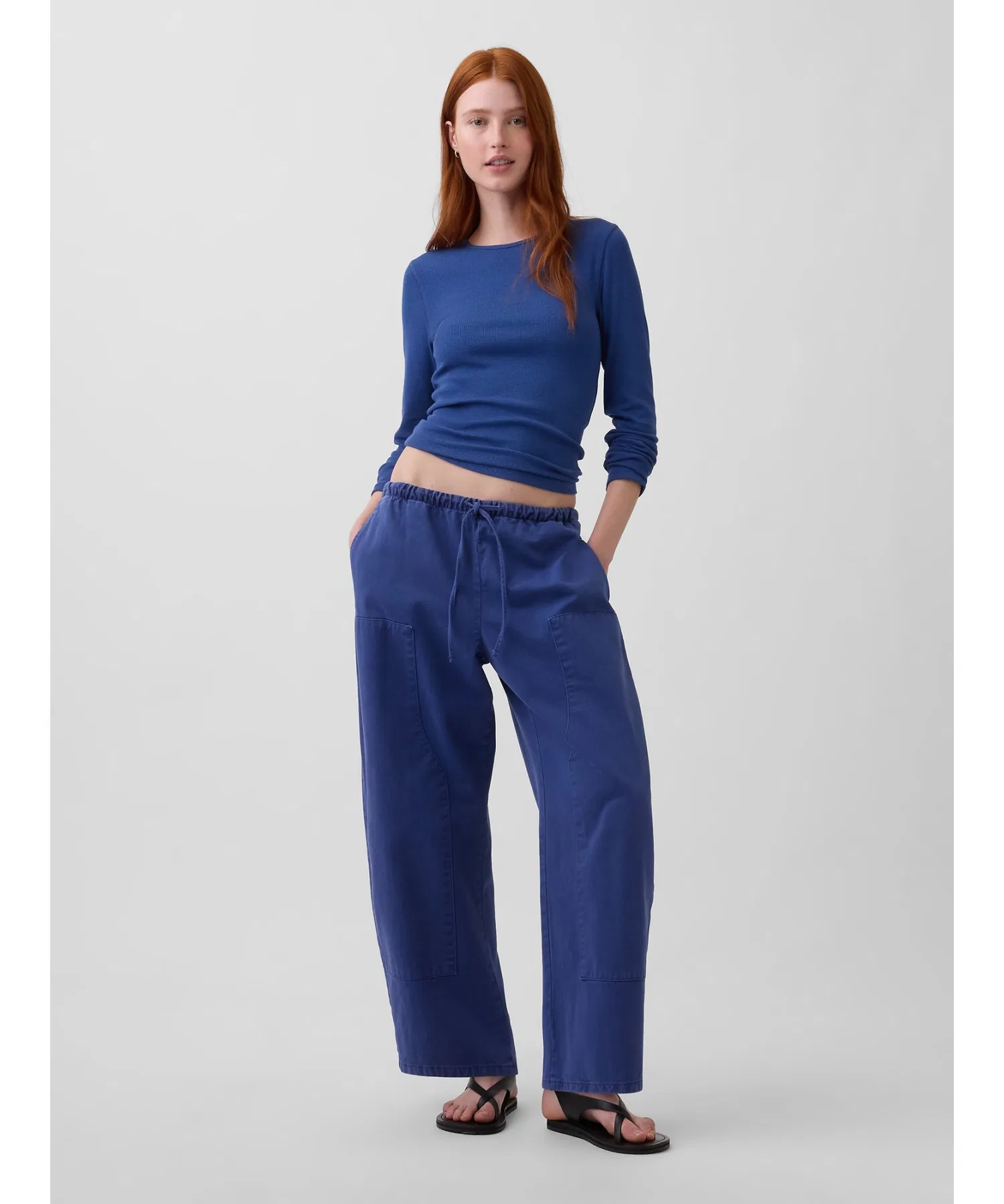 Женские брюки Gap Изи Вест Даблни Барел — фото 2
