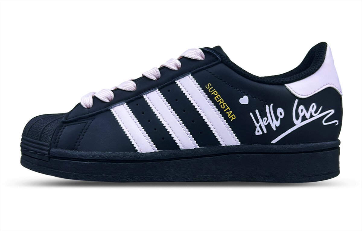

Кроссовки adidas originals Superstar Skateboarding Shoes Unisex Low-top Black/pink, черный