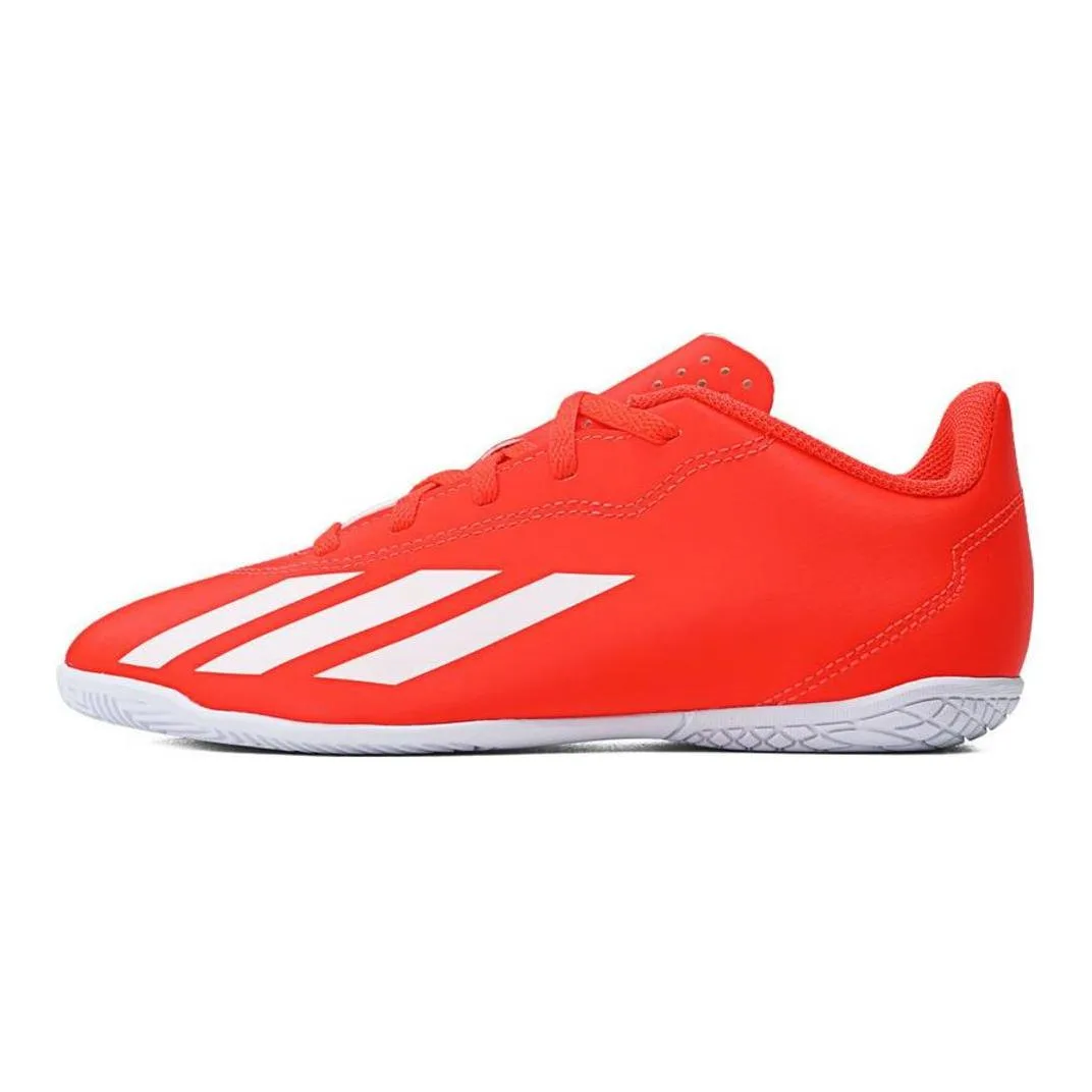 Adidas X Crazyfast Club Soft And Comfortable Slip Resistant Abrasion Resistant Low top детские футбольные бутсы Orange Red