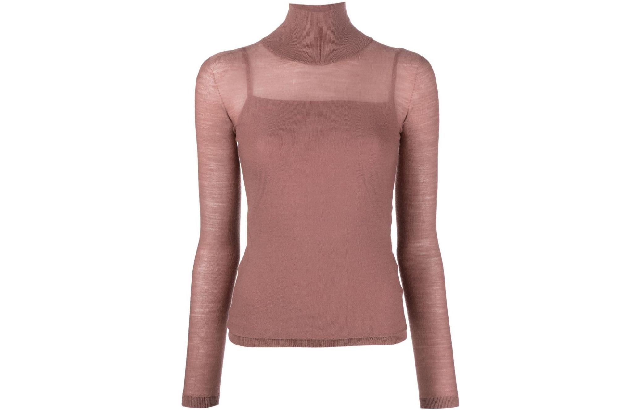 

Толстовка с длинным рукавом и воротником-стойкой MaxMara, бордовый