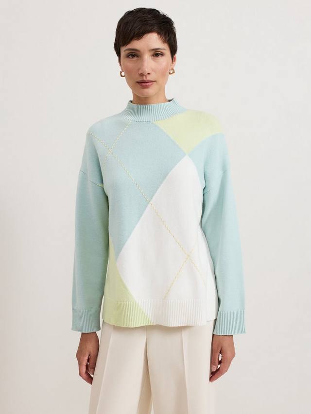 

Джемпер дарлы аргайл Phase Eight, цвет Pale Green