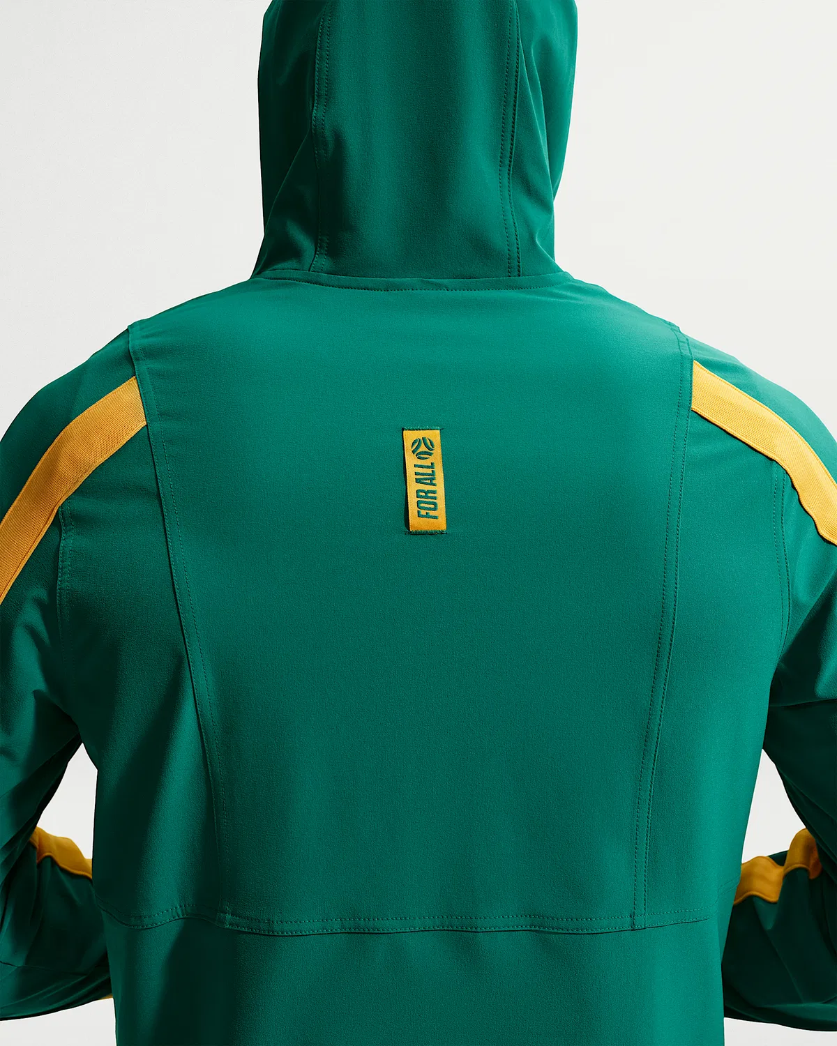Мужская куртка Nike Dri-FIT Soccer Woven Jacket Australia Energy, Mystic Green/Sport Gold — фото 2