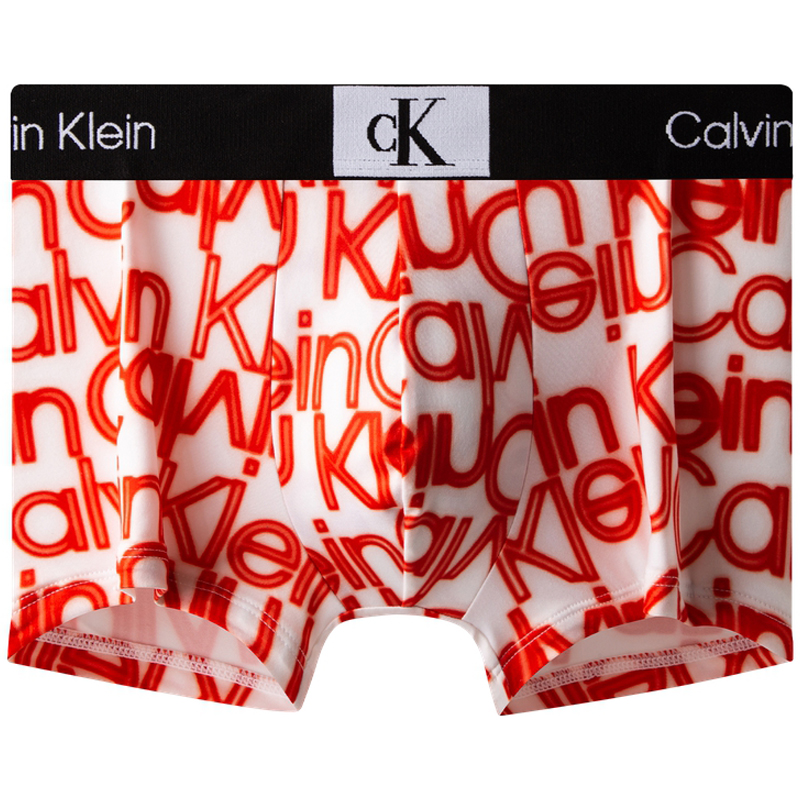 

Мужские боксеры CALVIN KLEIN CK96 Series, 1 пара, белая основа с красным логотипом