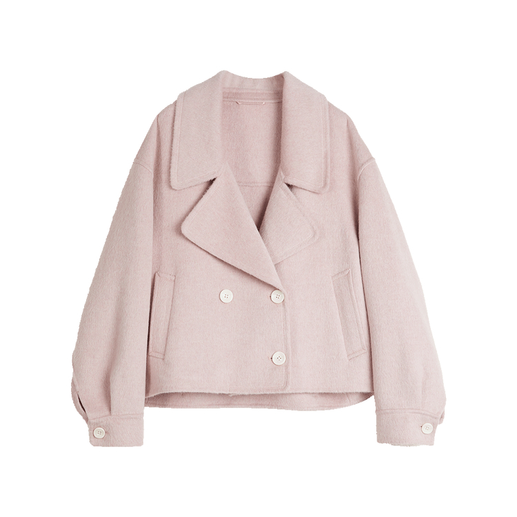 

ELLE Пальто женское с розовым лацканом Moderate