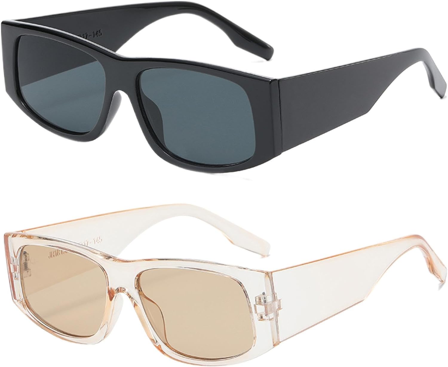 

Солнцезащитные очки с защитой от УФ-излучения UV400 | Большая оправа, широкие дужки | Для женщин и мужчин | Для занятий спортом на открытом воздухе и вождения DSVIGF, 2pcs Z01