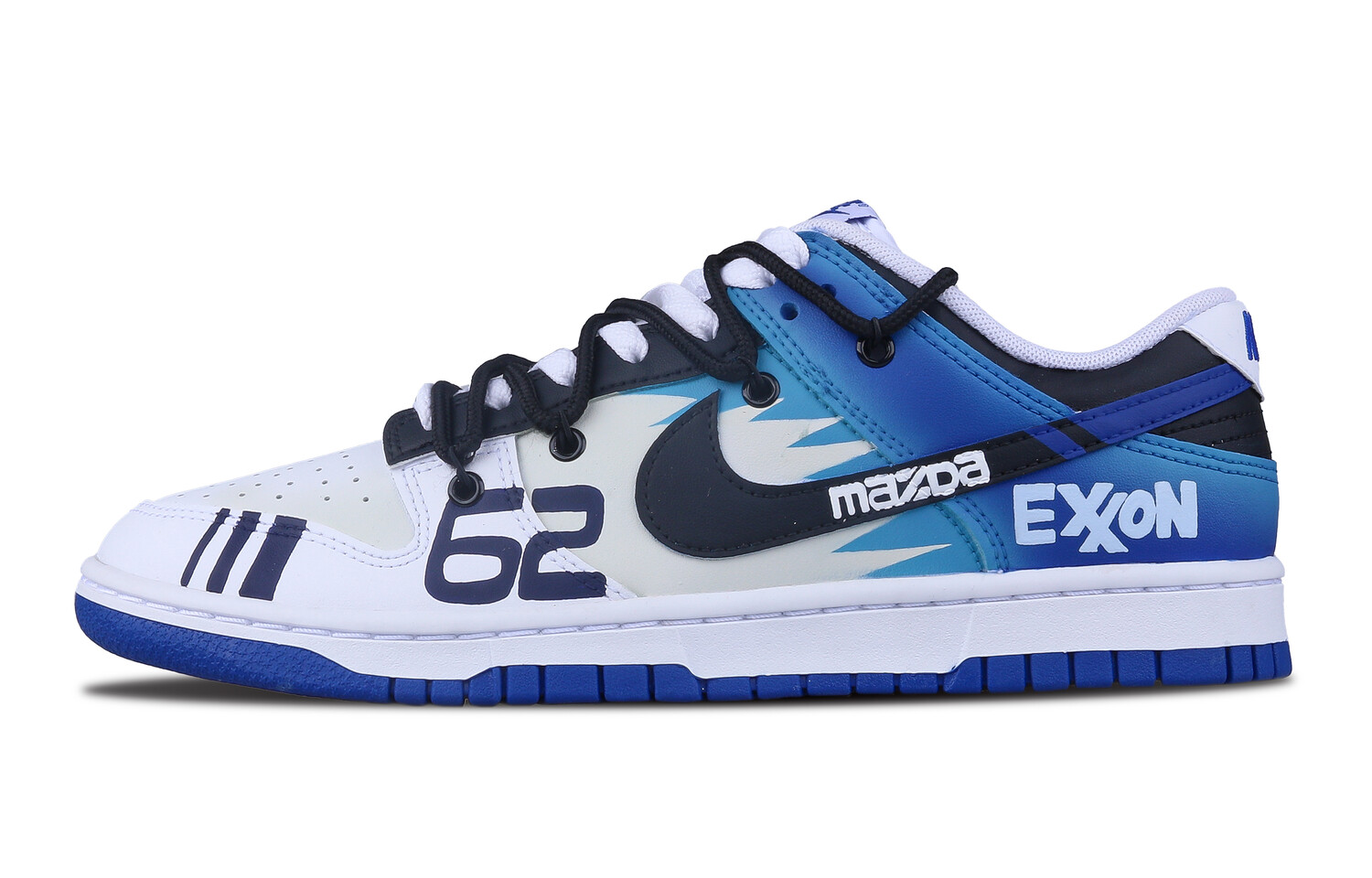 

Кроссовки Nike Dunk Skateboarding Shoes Men Low-top White/blue/beige, цвет Dodger Blue