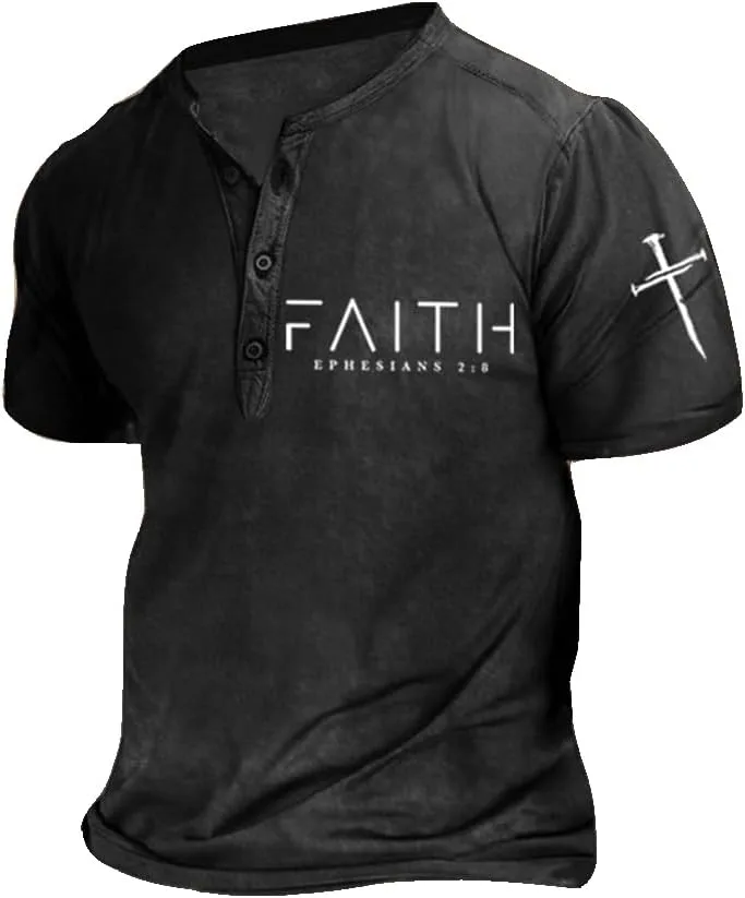 Футболка Christian Religious с принтом Faith Ephesians
