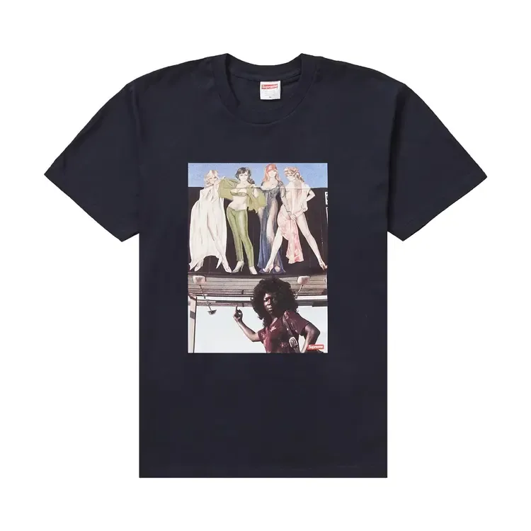 Футболка Supreme American Picture Tee 'Navy'