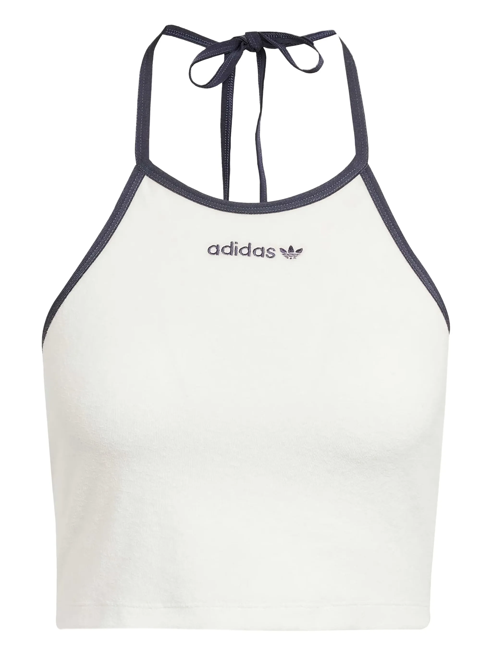 

Топ с вышитым логотипом Adidas, белый