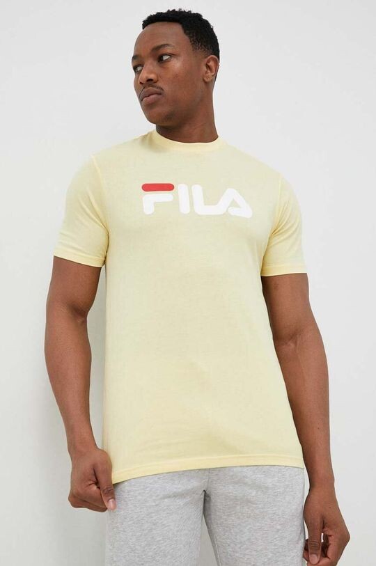 

Хлопковая футболка Fila, желтый