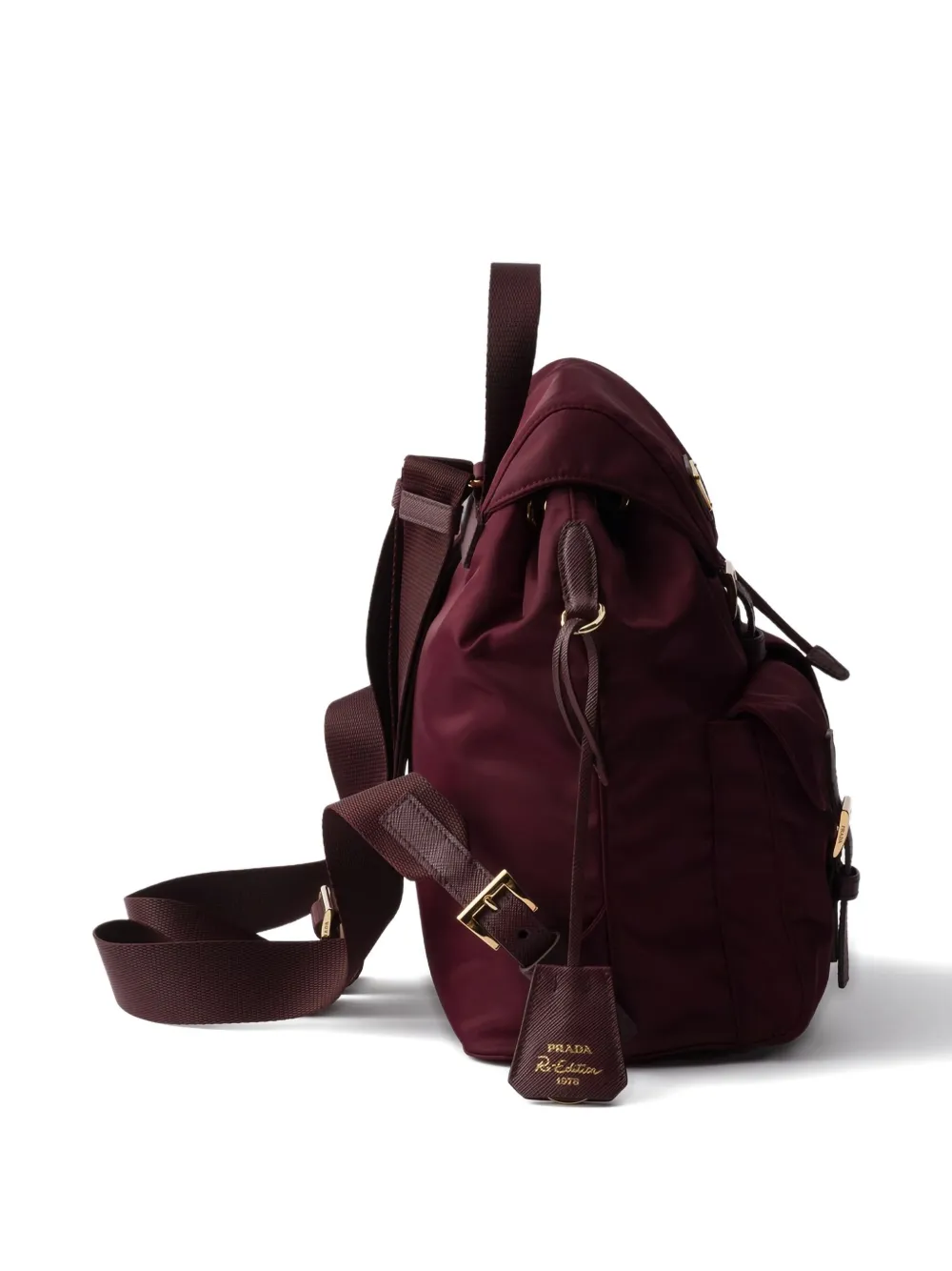 Рюкзак женский Prada Re-Edition 1978 Re-Nylon нейлон, красный — фото 3