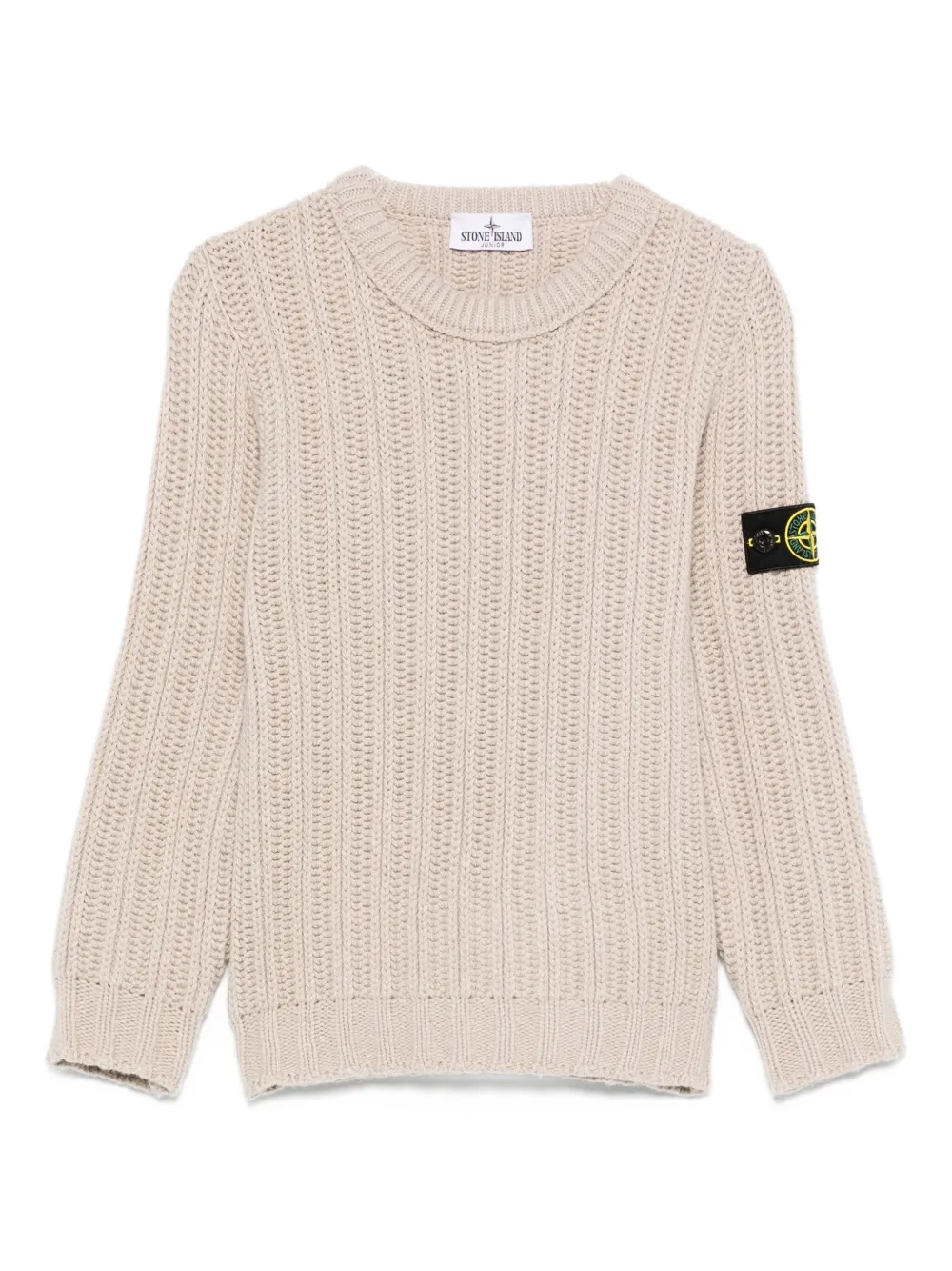 

Свитер в рубчик Stone Island Junior, нейтральный