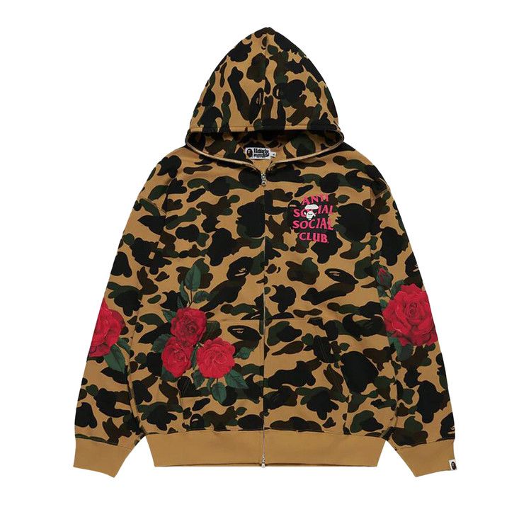 

Худи BAPE x Anti Social Social Club Full Zip Hoodie, Yellow