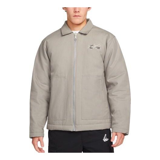 

Куртка Air Jordan Alphabet Printing Zipper Jacket Gray, серый