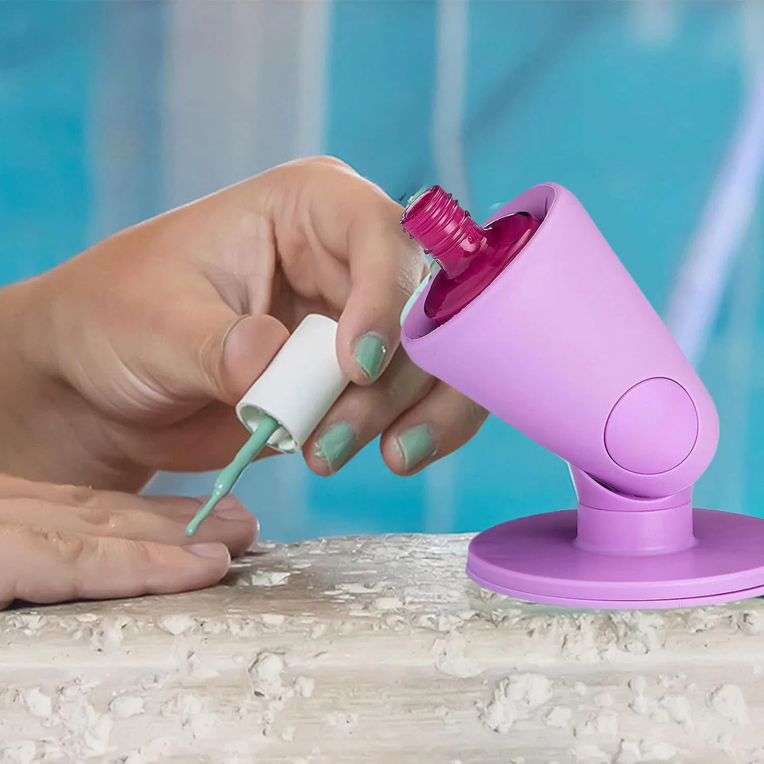 Силиконовый держатель для лака для ногтей Generisch, Purple — фото 3
