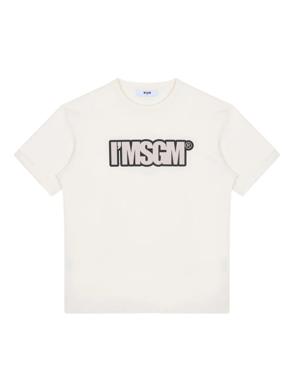 

Футболка с логотипом Msgm Kids, нейтральный