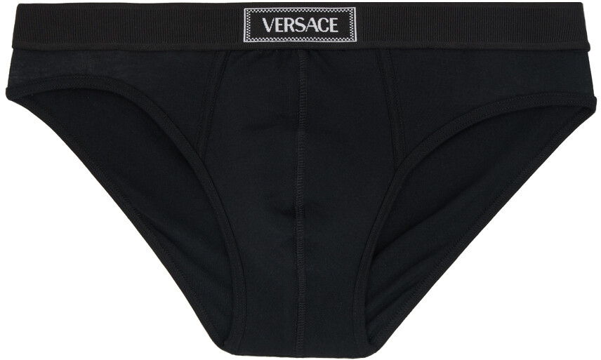 

Черные трусы в стиле 90-х Versace Underwear