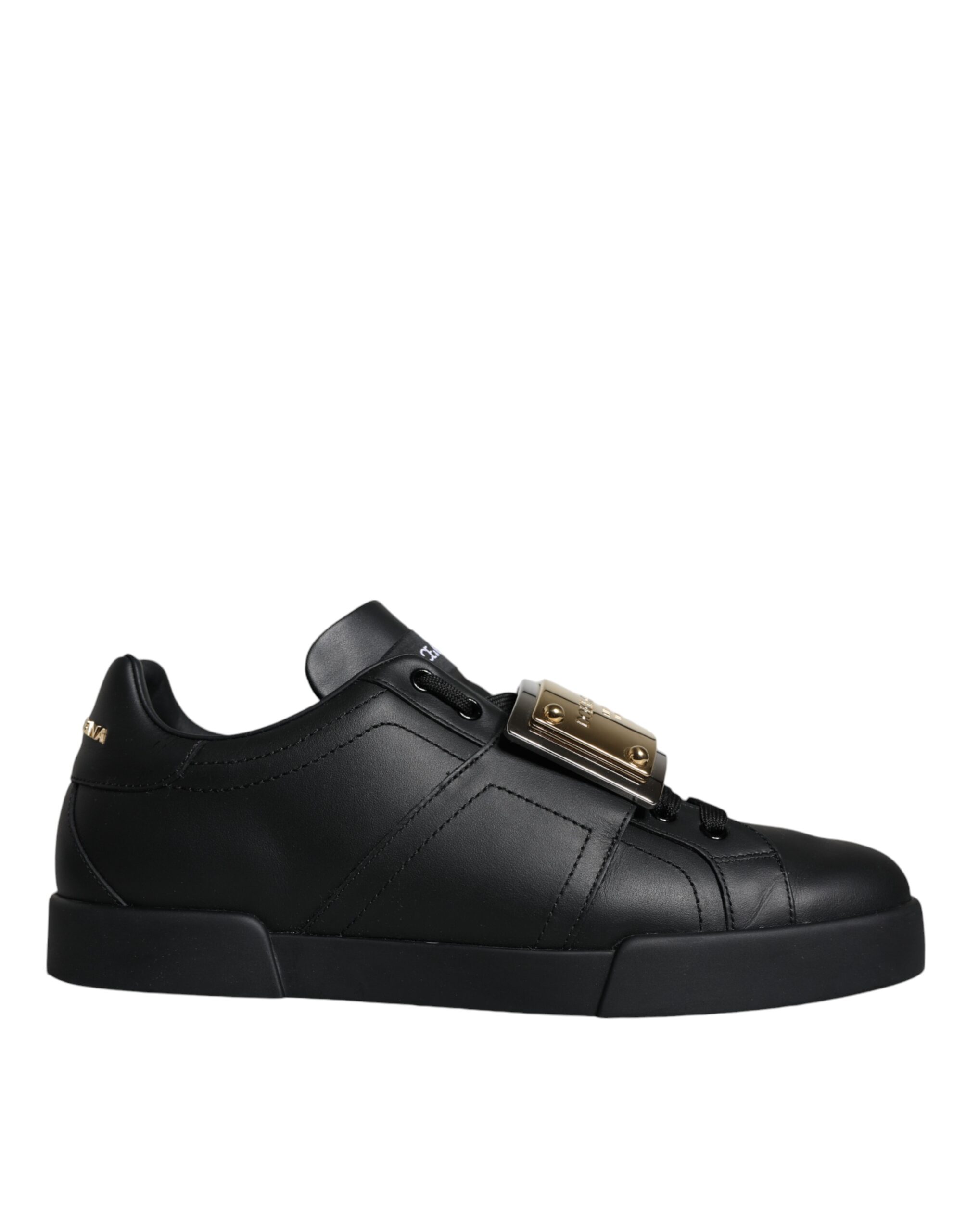 

Черные кожаные низкие кеды Portofino Dolce & Gabbana