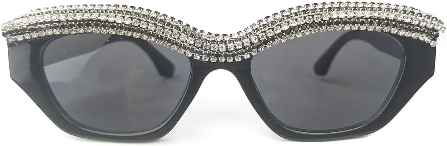 

Солнцезащитные очки Willochra Bling Diamond Square для женщин, модные солнцезащитные очки с кристаллами и стразами, в стиле Y2K, для вечеринок и панк-вечеринок, Black